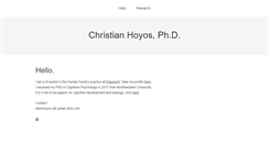 Desktop Screenshot of christianhoyos.com