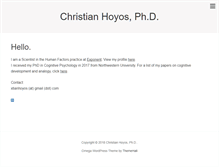 Tablet Screenshot of christianhoyos.com